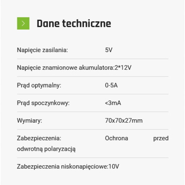 Балансир  для акумуляторних батарей Volt Polska 6AEQ24V001  24V