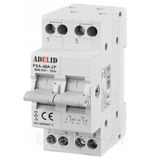 Трьохпозиційний перемикач навантаження Adelid PSA-40A-2P 2 полюса, 40 ампер
