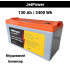 Акумуляторна батарея  JetPower 2434BL 24V 130Ah 3400Wh Li-NMC 3000+ циклів (аналог LiFePo4) в наявності
