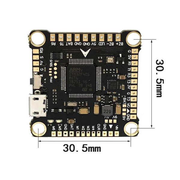 Політний стек YSIDO F4 V3S PLUS Flight Controller FC с BLS 45A 30x30 4-in-1 в наявності.