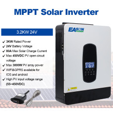Інвертор гібридний Easun ISolar-SMH-II-3.2KW 80A MPPT з WIFI в наявності